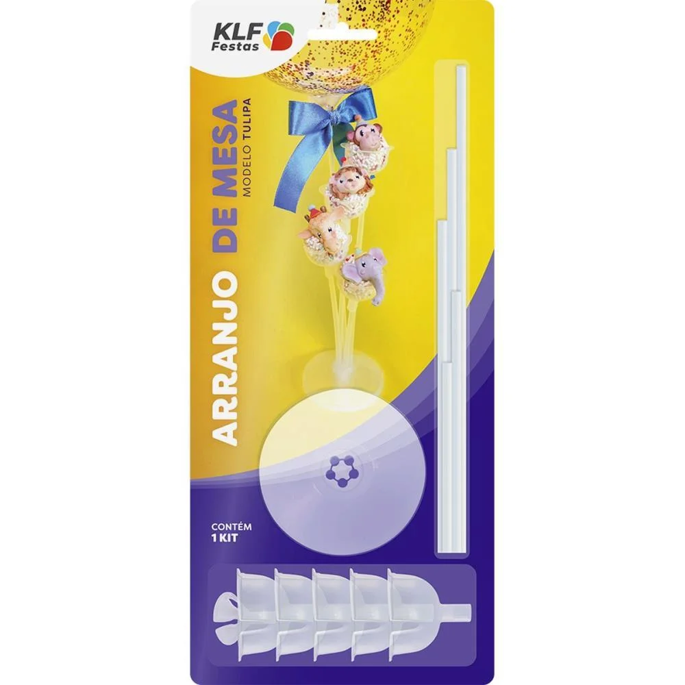 Suporte Para Balao Kit Arranjo C/05Hastes 24Cm Cr Klf Festas (Unidade) - imagem 4