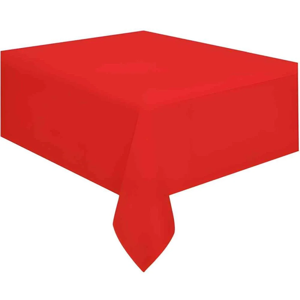 Toalha Plastica 78X78Cm Vermelha Xingo Embalagens (Pct.c/10) - imagem 3