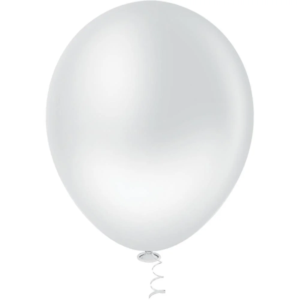 Balao 8 Liso Branco Pic Pic Riberball (Pct.c/50) - imagem 2