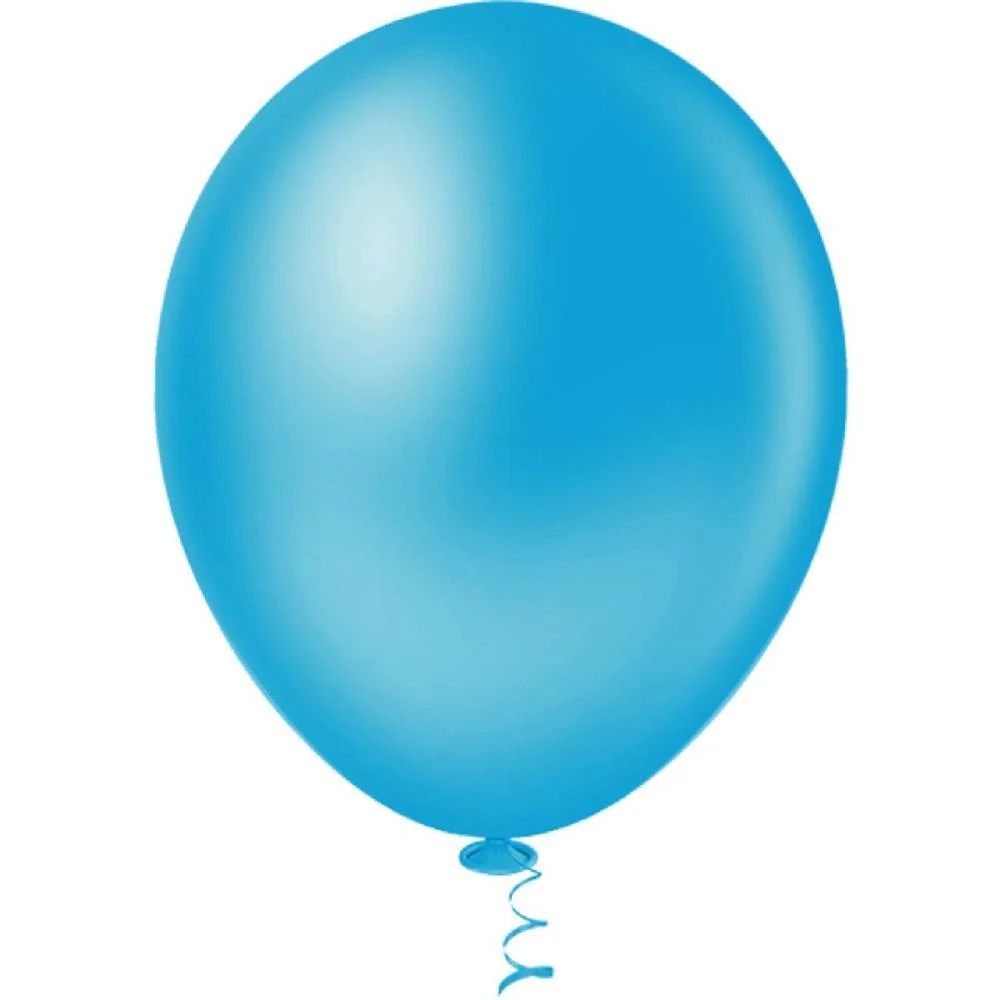Balao 8 Liso Azul Pic Pic Riberball (Pct.c/50) - imagem 2