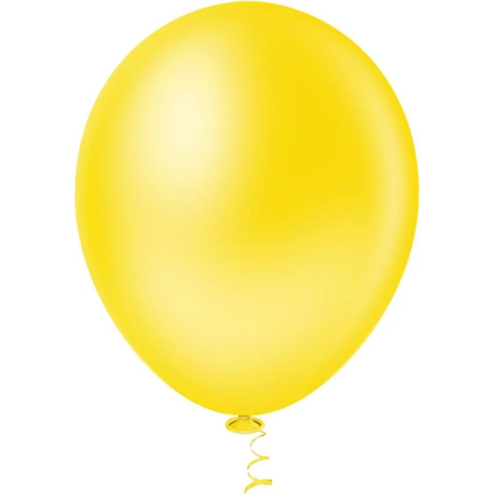 Balao 8 Liso Amarelo Pic Pic Riberball (Pct.c/50) - imagem 2