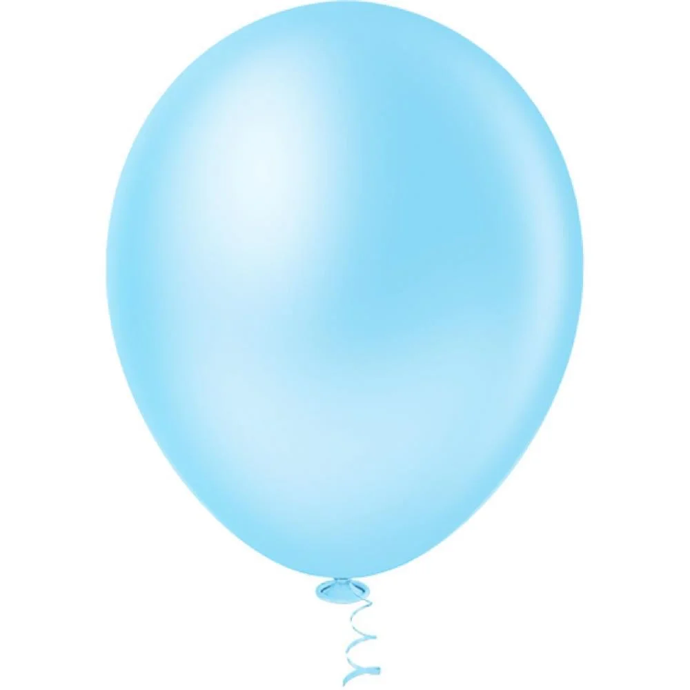 Balao 8 Liso Azul Claro Pic Pic Riberball (Pct.c/50) - imagem 3
