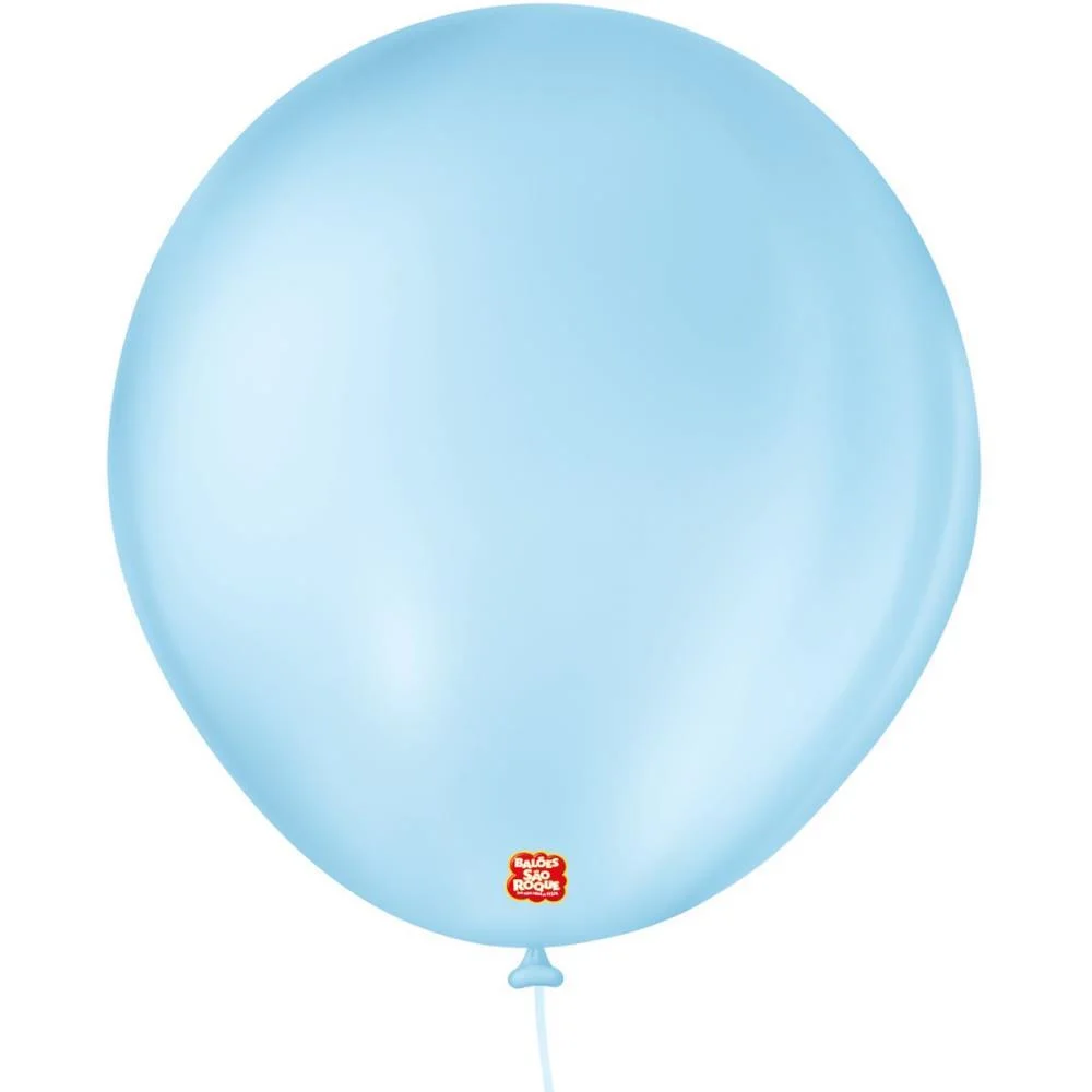 Balao 8 Liso Azul Baby Sao Roque (Pct.c/50) - imagem 4
