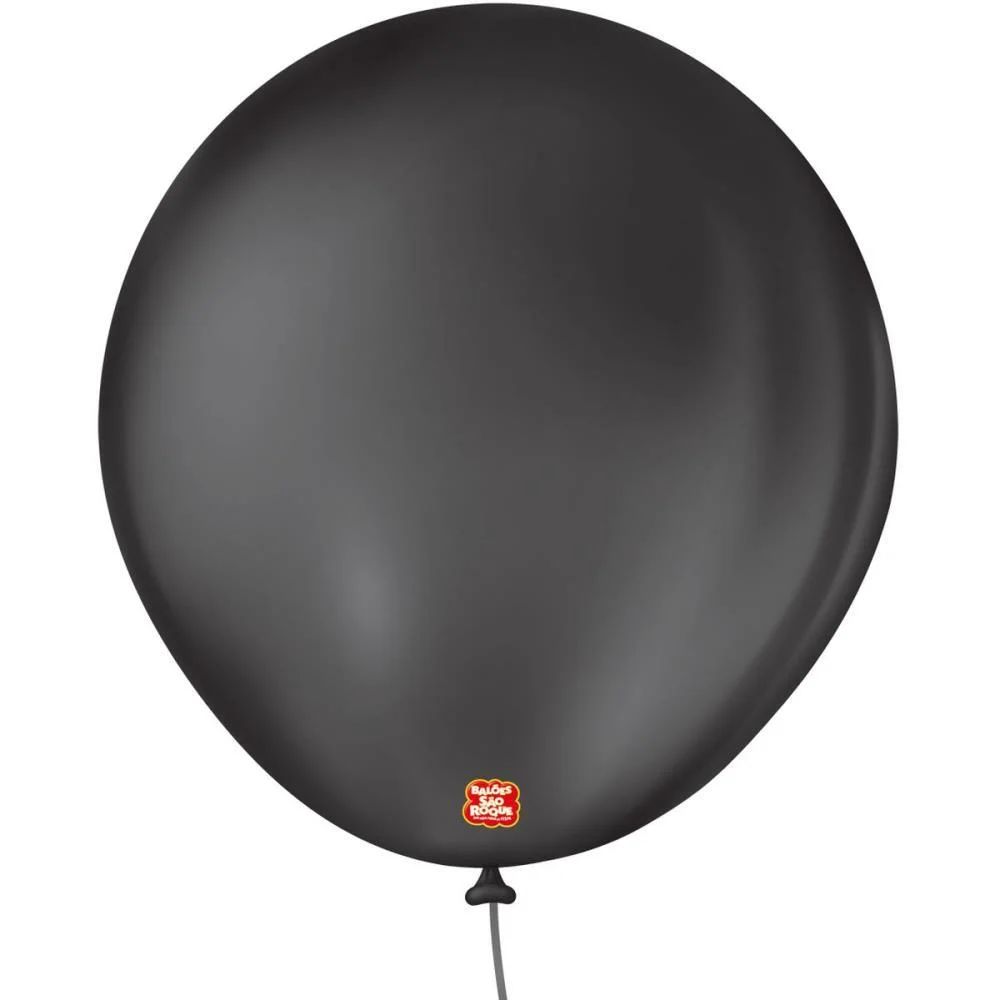 Balao 8 Liso Preto Ebano Sao Roque (Pct.c/50) - imagem 2