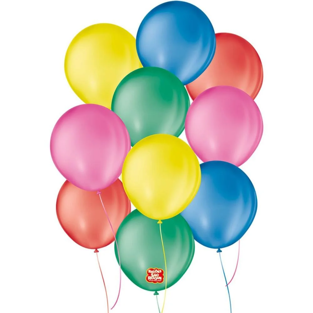 Balao 8 Liso Cores Sortidas Sao Roque (Pct.c/50) - imagem 2