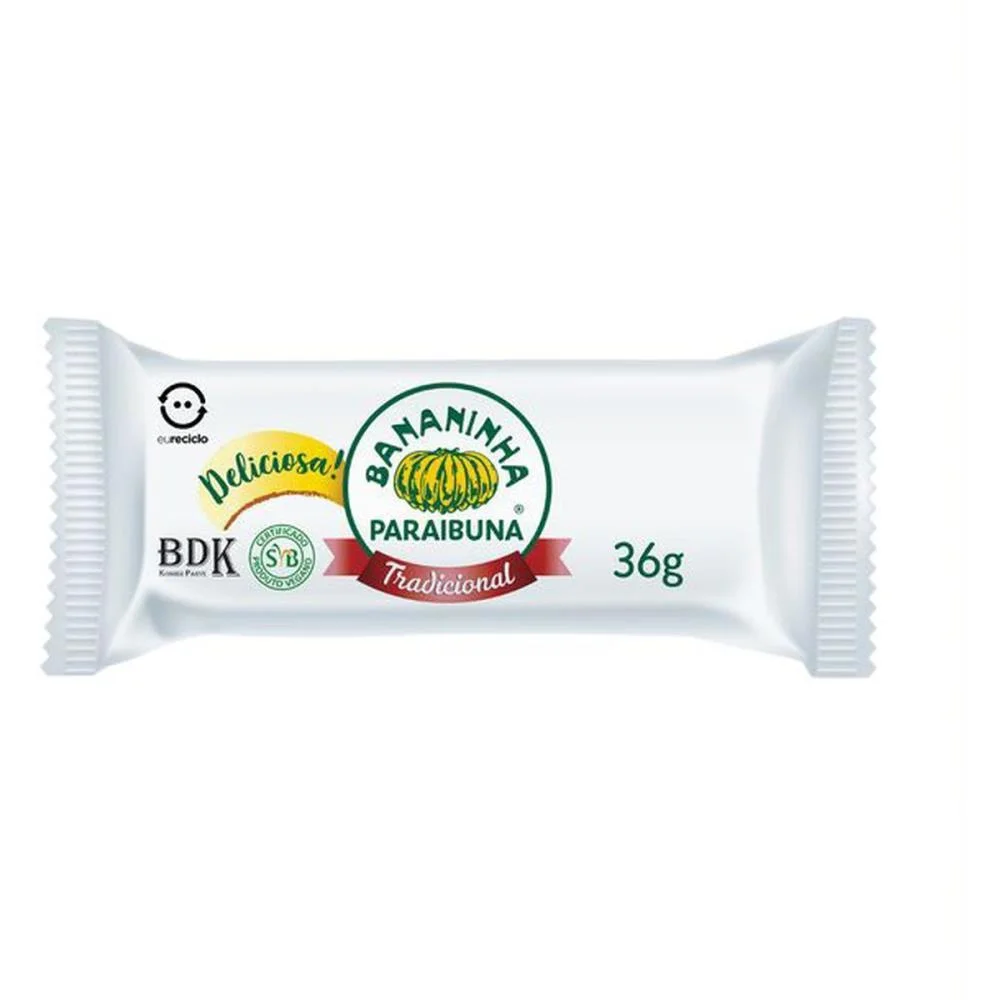 Doce Bananinha Tradicional 36G. Bananinha Paraibuna (Dp.c/20) - imagem 3