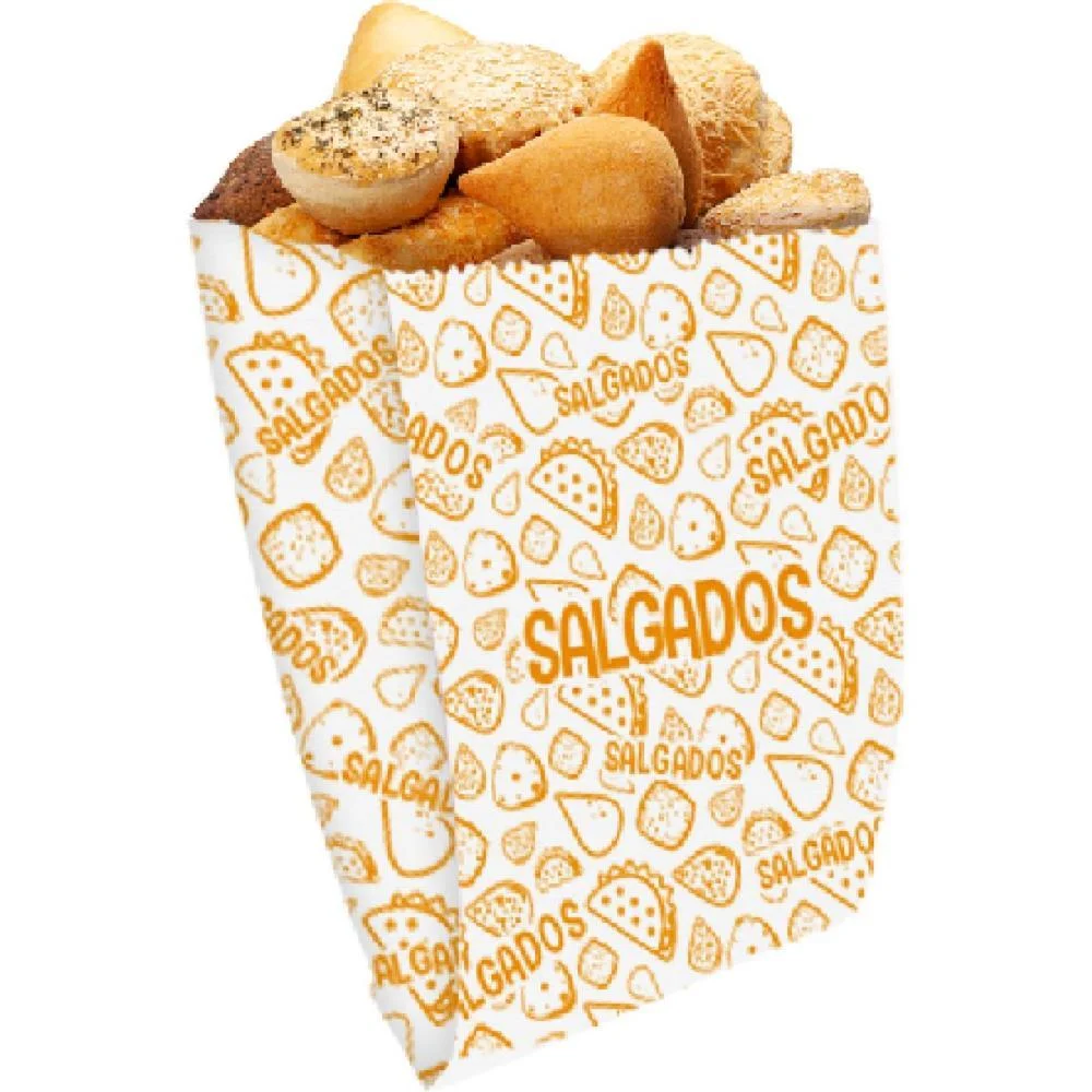 Embalagem Para Alimentos Saco Fundo Salgados 18X11X5Cm Festcolor (Pct.c/100) - imagem 3