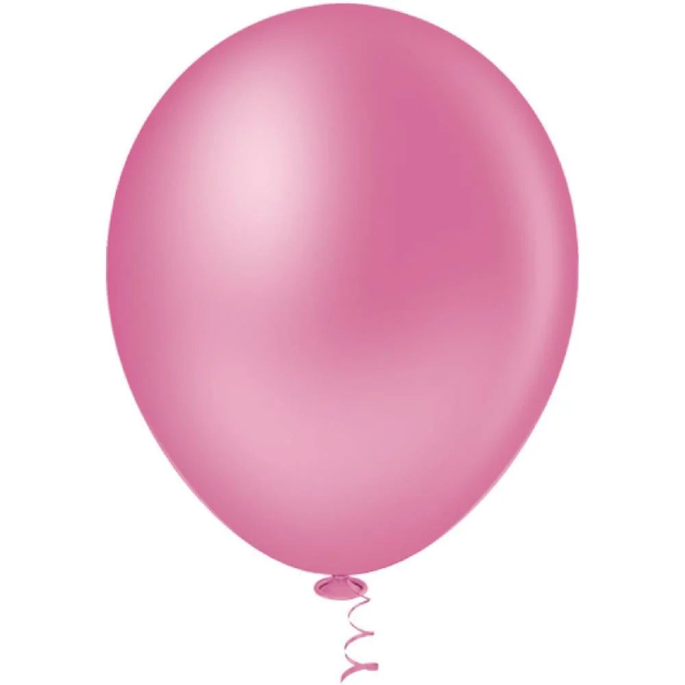 Balao 16 Liso Rosa Forte Riberball (Pct.c/12) - imagem 3