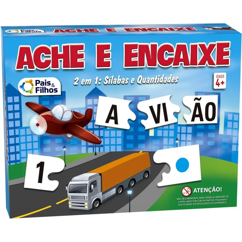 Jogo Diverso Ache E Encaixe 2Em1 Pais E Filhos (Unidade) - imagem 3