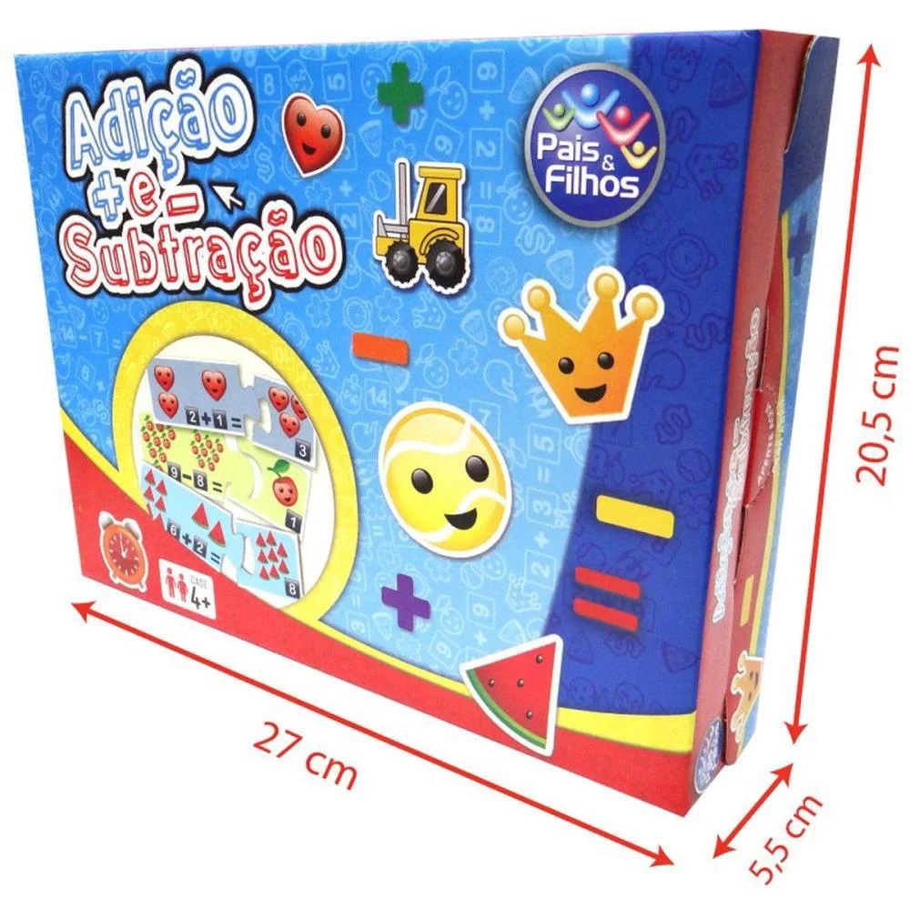 Jogo Diverso Adicao E Subtracao Pais E Filhos (Unidade) - imagem 4