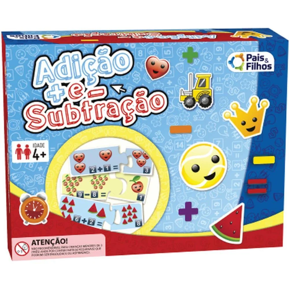 Jogo Diverso Adicao E Subtracao Pais E Filhos (Unidade) - imagem 8
