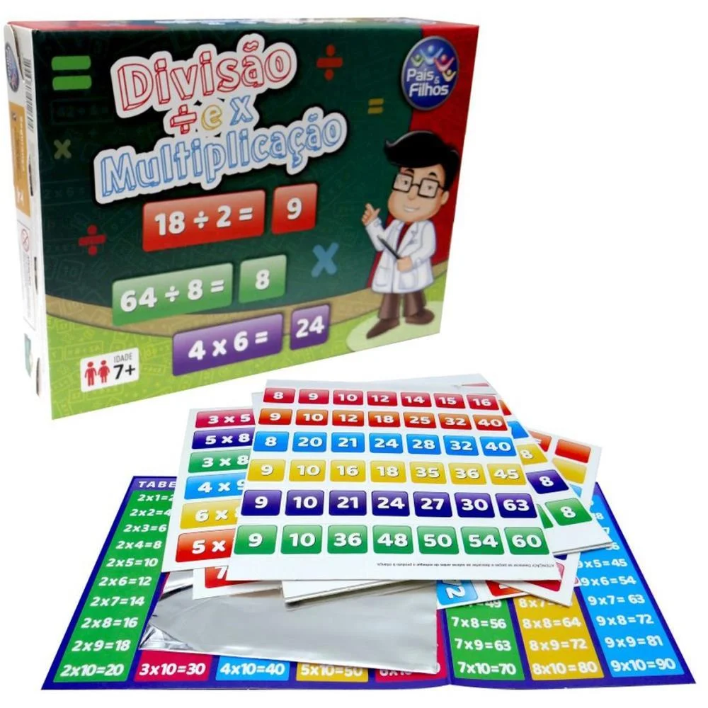 Jogo Diverso Divisao E Multiplicacao Pais E Filhos (Unidade) - imagem 2