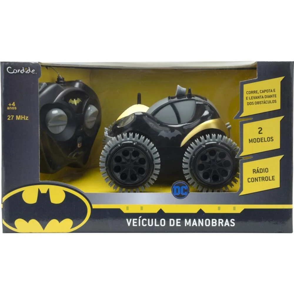 Carrinho Controle Remoto Batman Veiculo De Manobras 3F. Candide (Unidade) - imagem 9