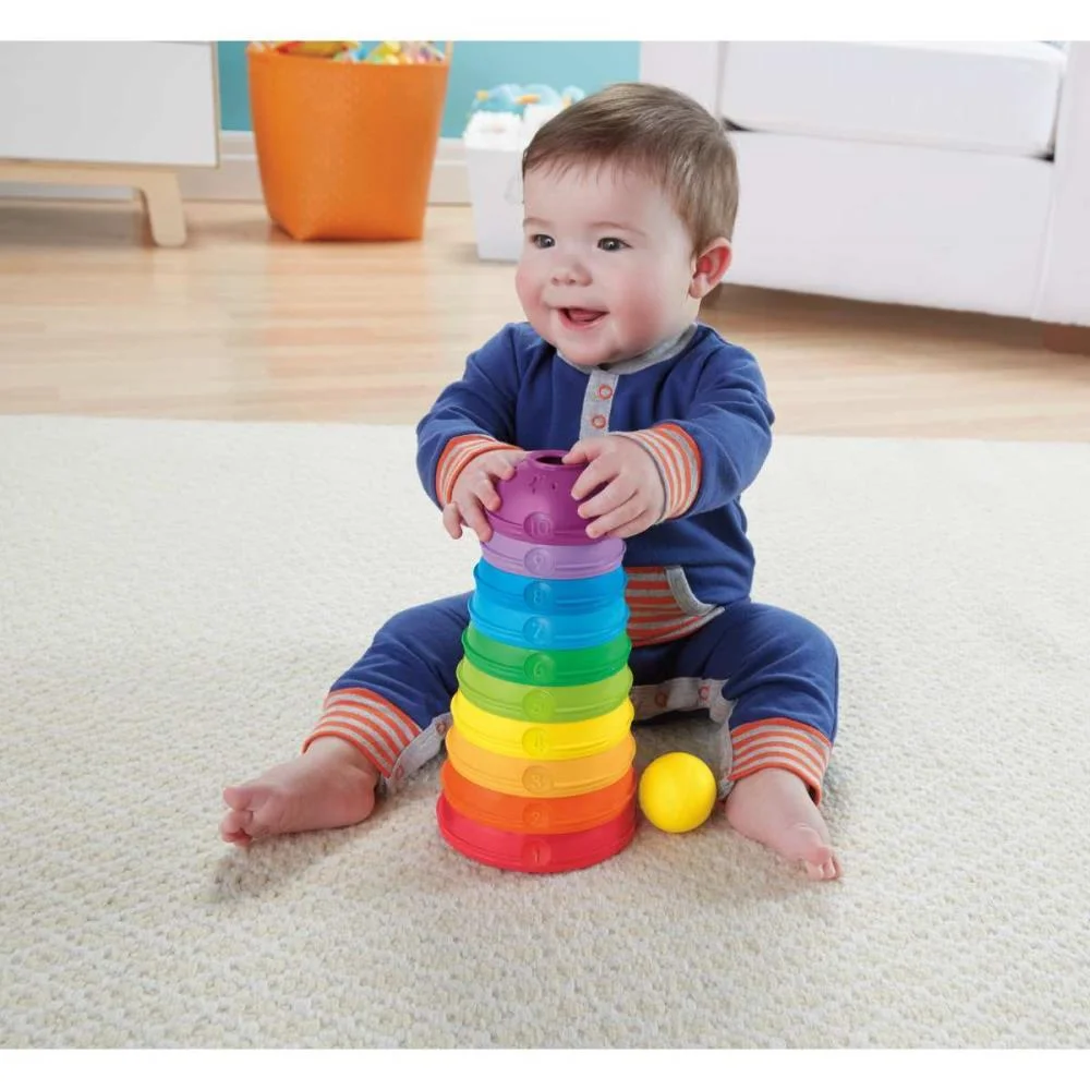 Fisher-Price Infant Torre De Potinhos Coloridos Mattel (Unidade) - imagem 5