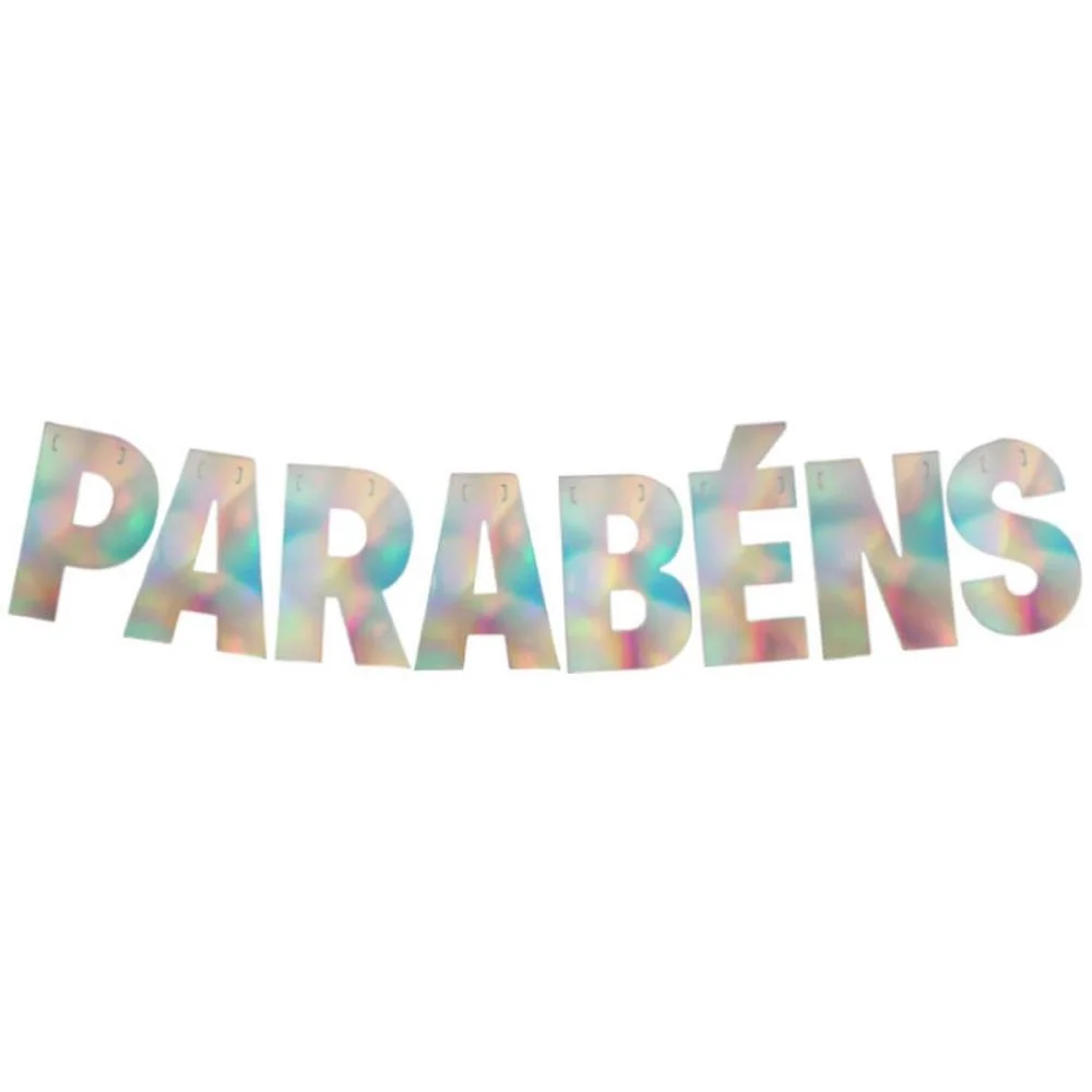 Faixa Decorativa Parabens Furta Cor C/Cordao Art Lille (Unidade) - imagem 3