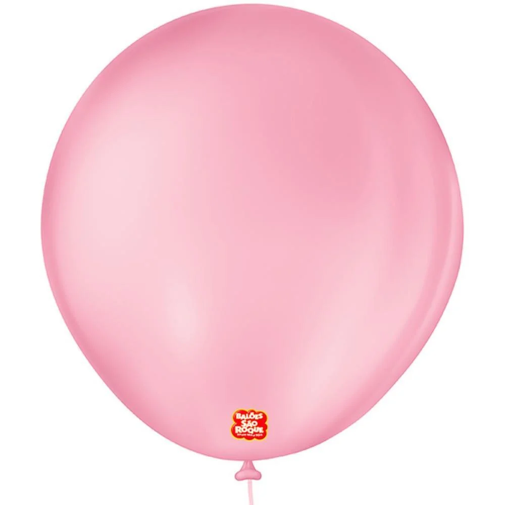 Balão 7 Liso Redondo Rosa Tutti-Frutti Sao Roque (Pct.c/50) - imagem 2