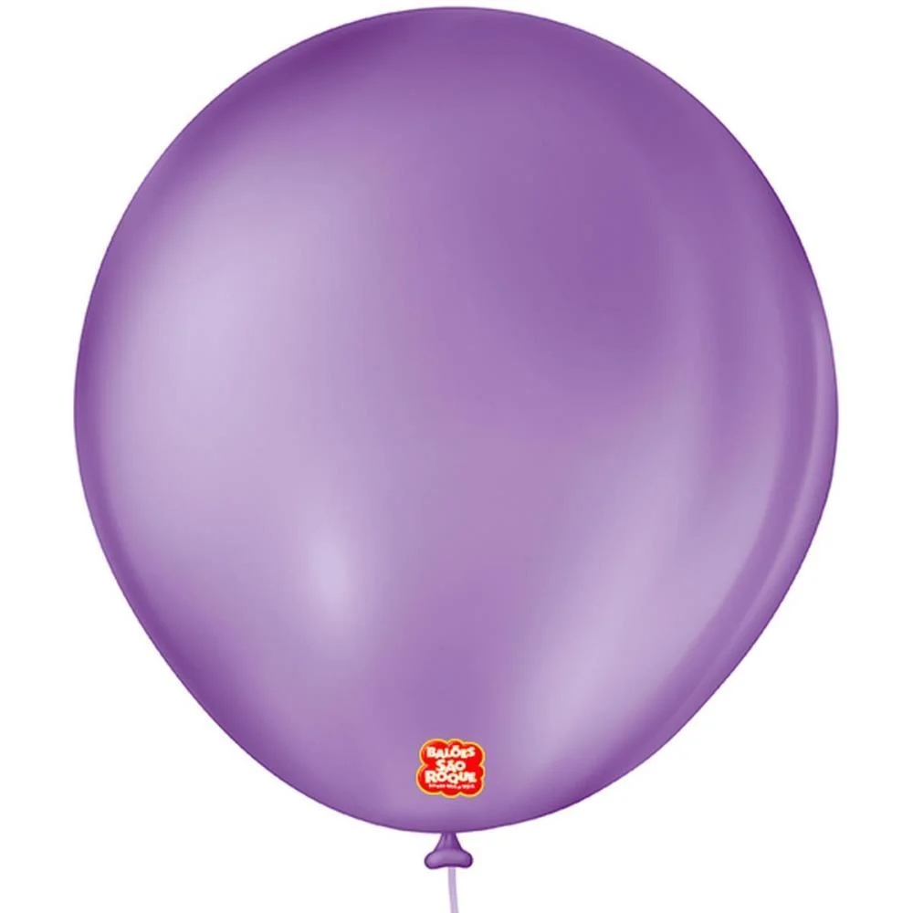 Balão 7 Liso Redondo Roxo Ametista Sao Roque (Pct.c/50) - imagem 4