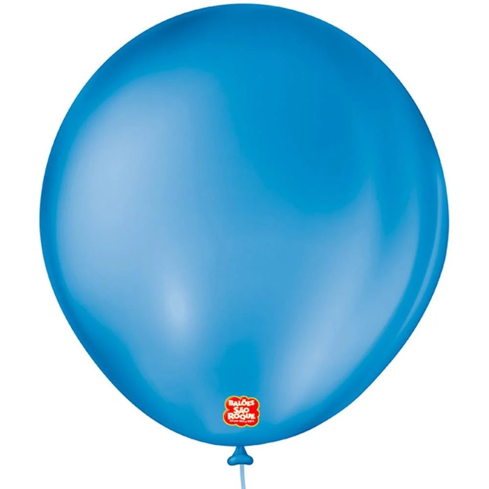 Balão 7 Liso Redondo Azul Cobalto Sao Roque (Pct.c/50) - imagem 2