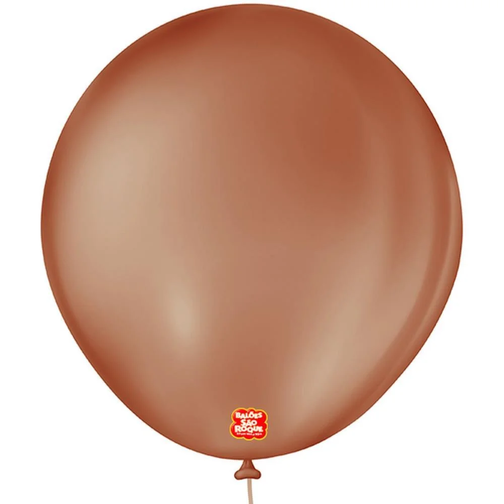 Balão 7 Liso Redondo Cafe Brasil Sao Roque (Pct.c/50) - imagem 2