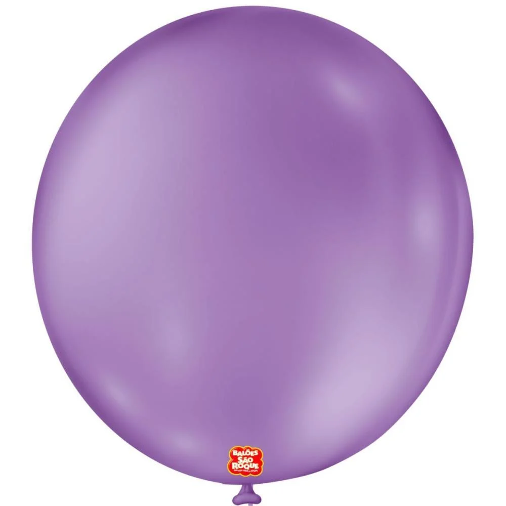 Balão 9 Liso Redondo Roxo Ametista Sao Roque (Pct.c/50) - imagem 3