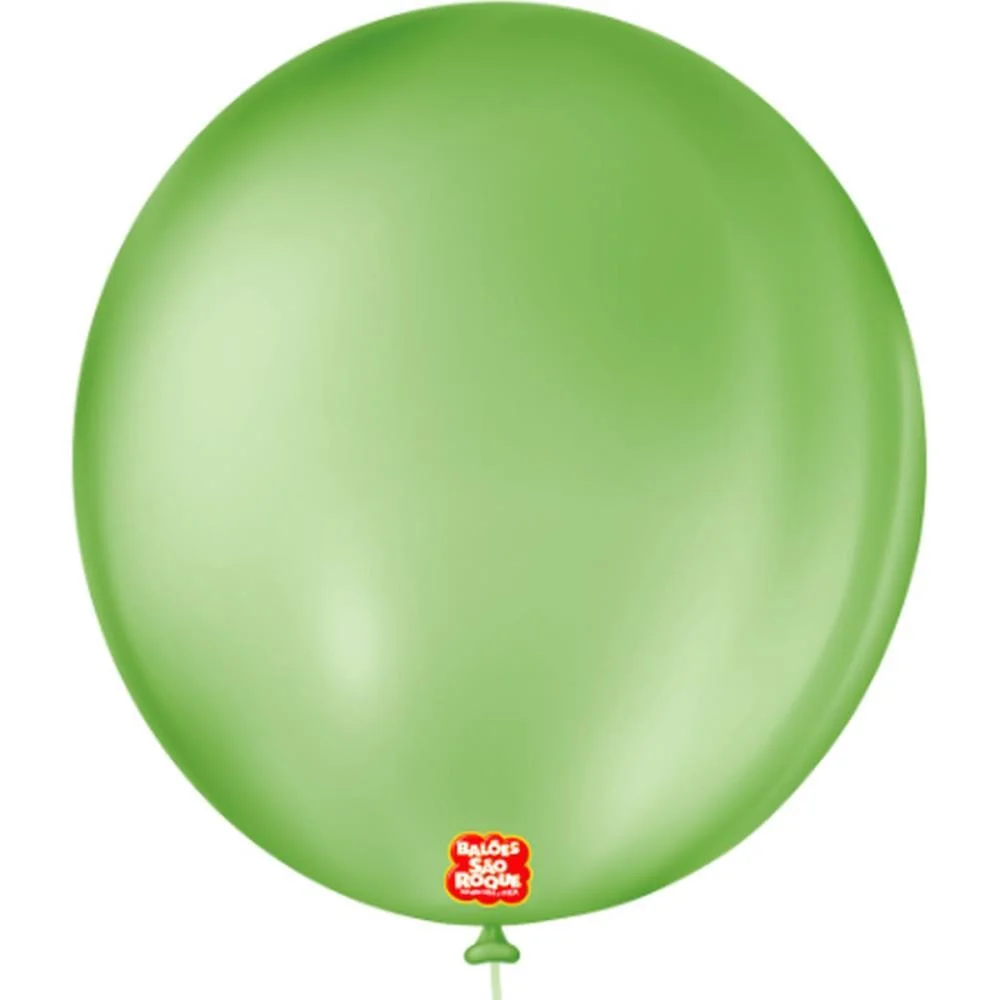 Balão 9 Liso Redondo Verde Maca Sao Roque (Pct.c/50) - imagem 4