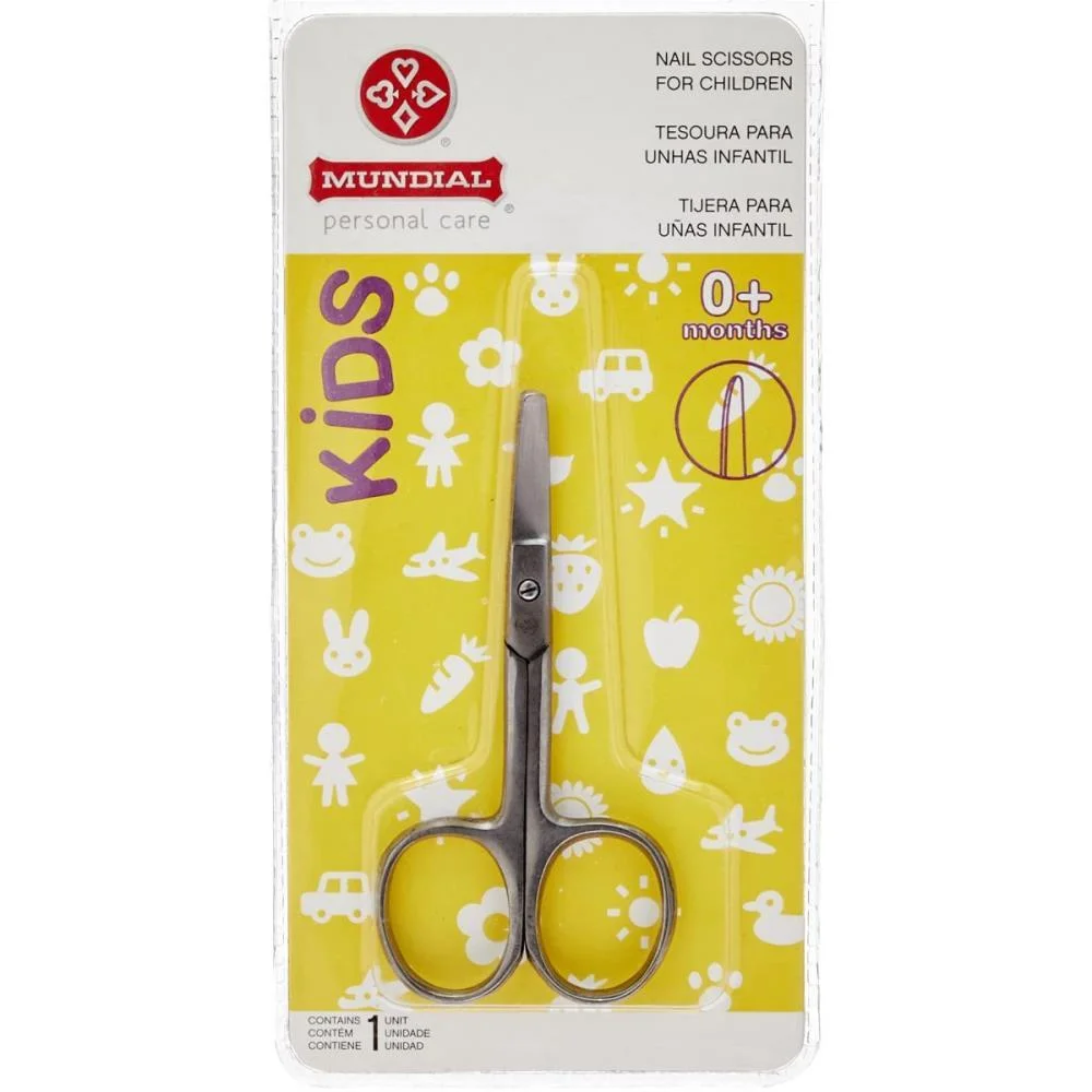 Tesoura Higiene Pessoal Flex Baby Pequena P/Unha 9Cm Mundial (Unidade) - imagem 3