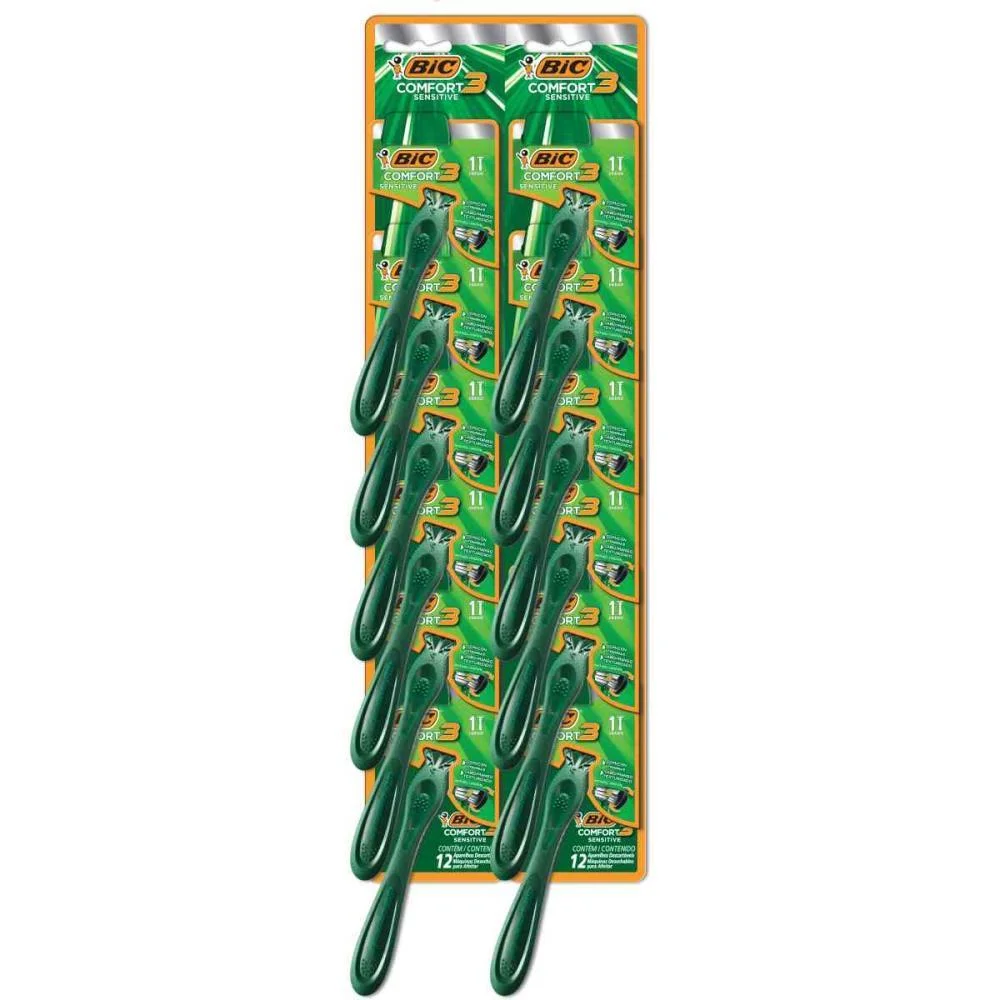 Barbeador Descartavel Comfort 3 Sens. Vd. 12Blx1Und. Bic (Ct.c/12) - imagem 2