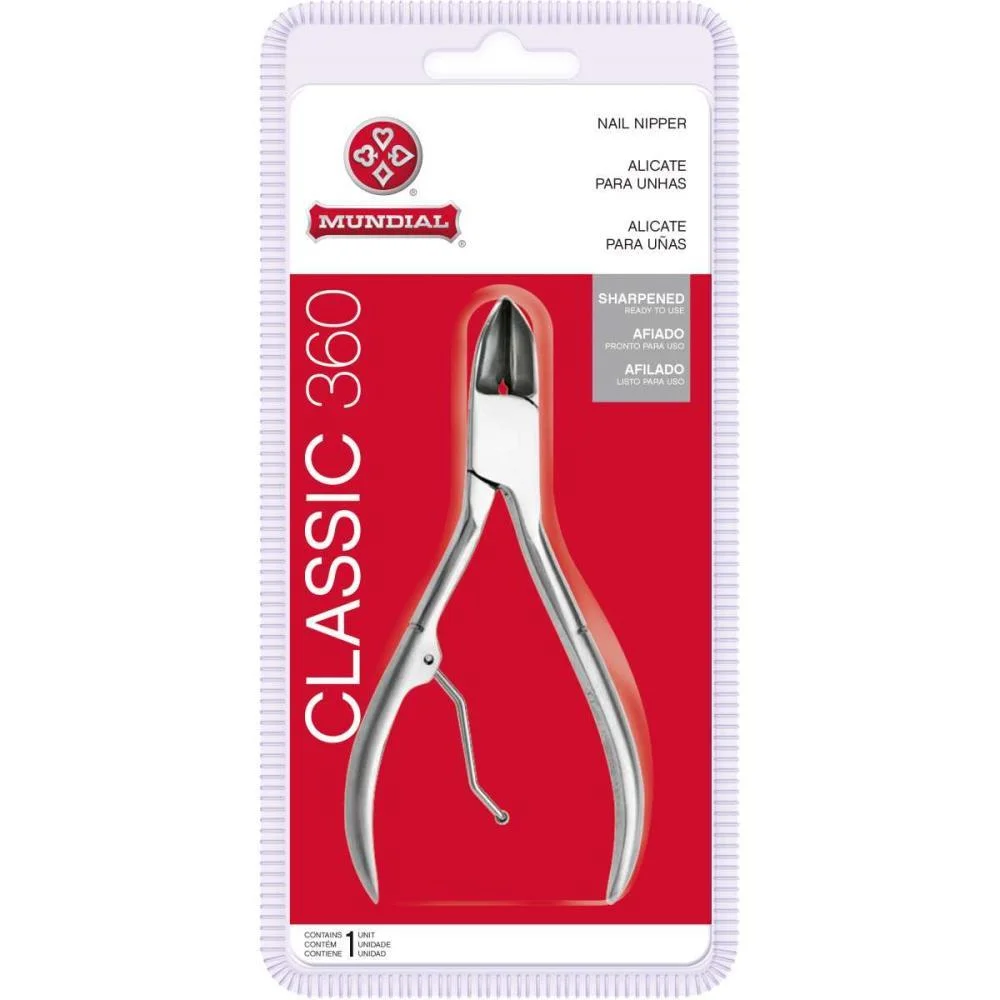 Alicate Higiene Pessoal P/Unha Aço Inox Flex Mundial - imagem 3
