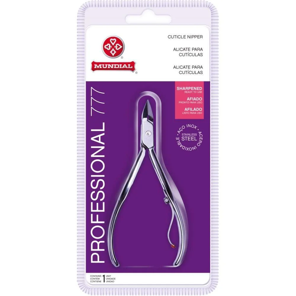 Alicate Higiene Pessoal P/Cuticula Pro-Inox C/Mola Mundial - imagem 3