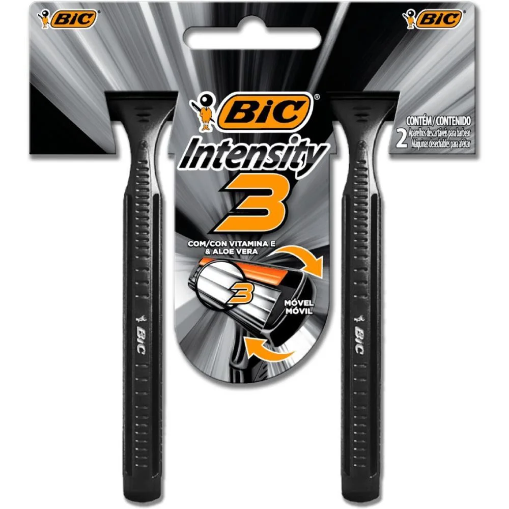 Barbeador Descartavel Bic 3 Intensity Pt. 12Blx2Und. Bic (Ct.c/24) - imagem 2