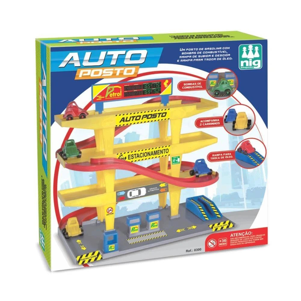 Pista Auto Posto Nig Brinquedos - imagem 4