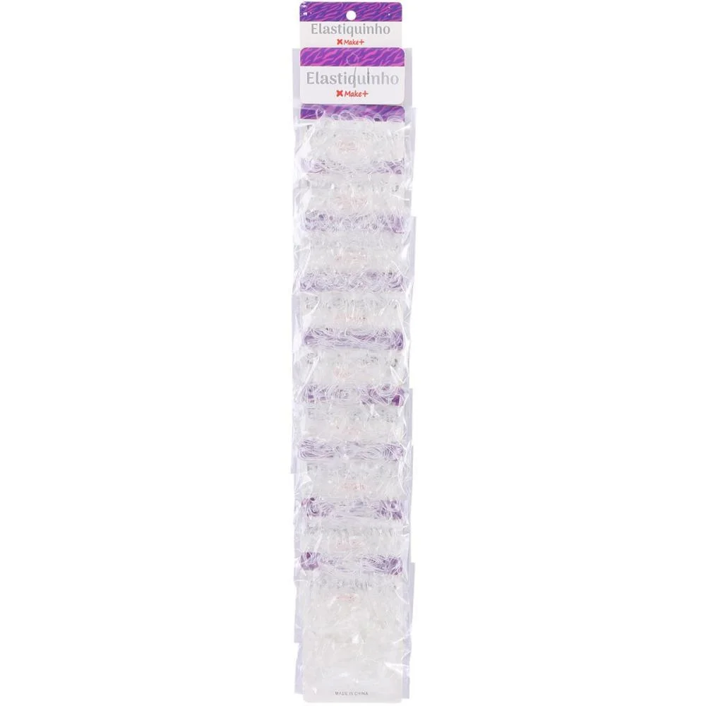 Acessorio Para Cabelo Elastiquinho Transp.2,5Cm 3,5G Make+ (Pct.c/10) - imagem 3