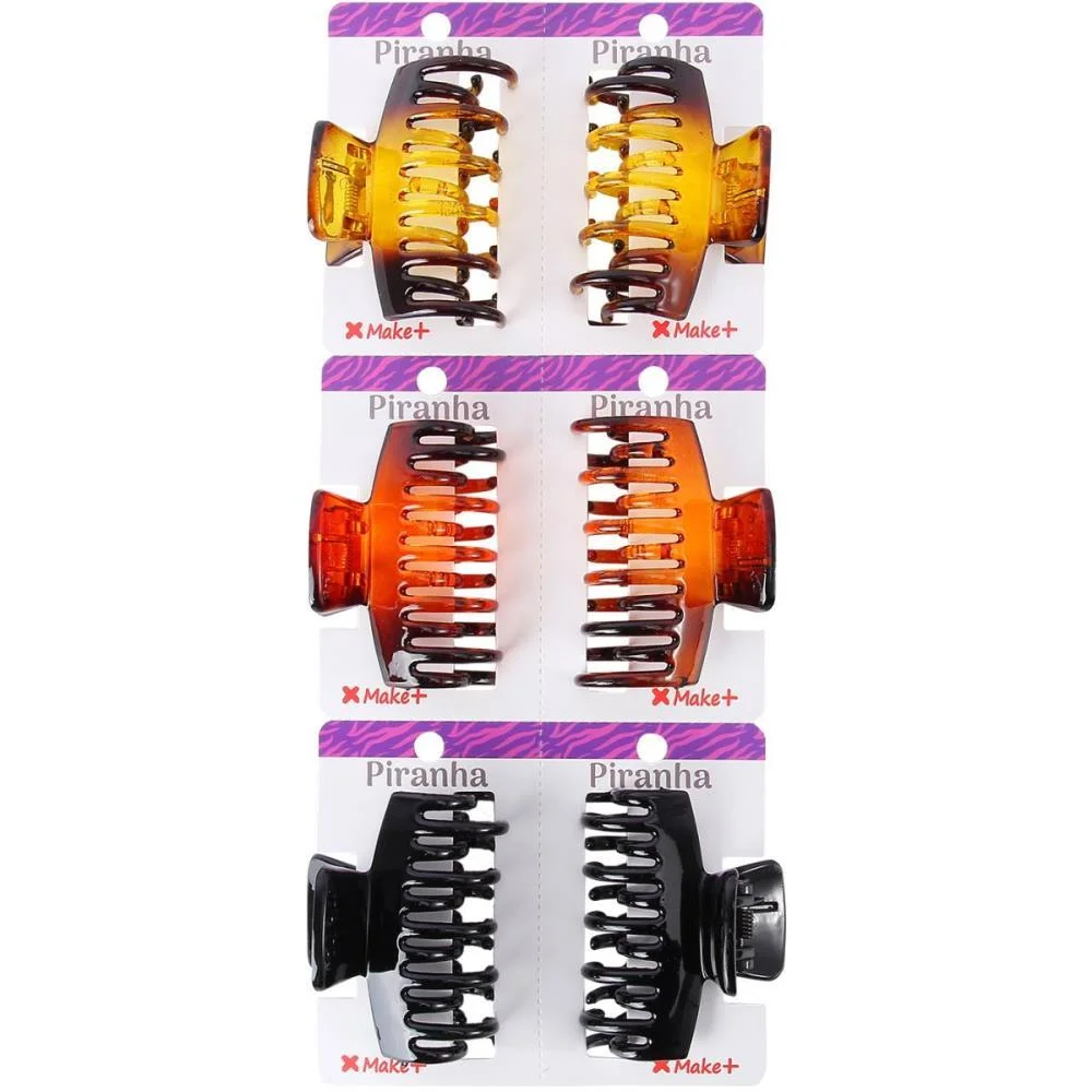 Acessorio Para Cabelo Piranha Tradicional 6Cm (S) Make+ (Pct.c/06) - imagem 2