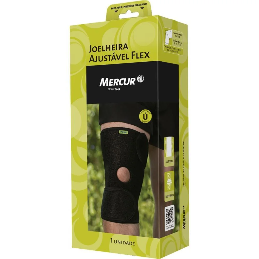 Ortopedico Joelheira Ajustavel Flex Mercur (Unidade) - imagem 2