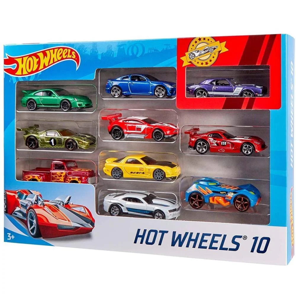 Hot Wheels Die-Cast Pack C/10 Carrinhos (S) Mattel (Unidade) - imagem 2