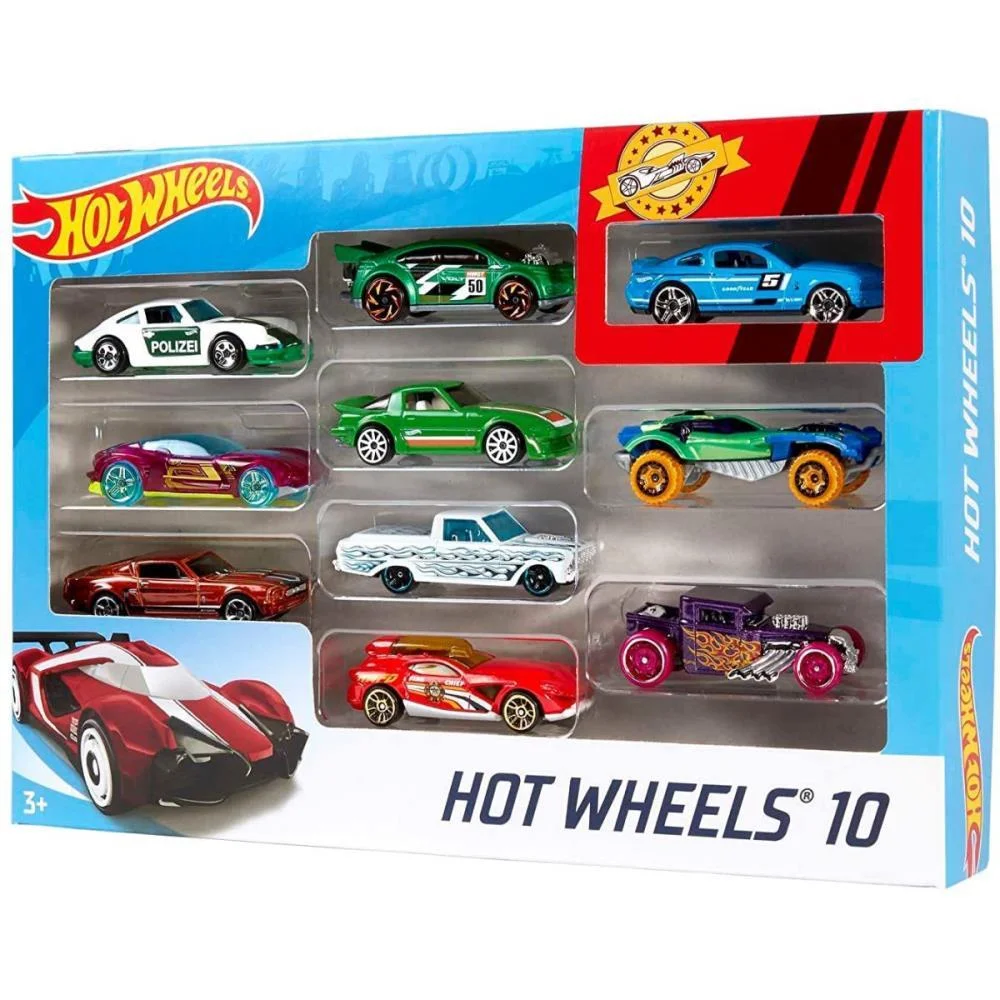 Hot Wheels Die-Cast Pack C/10 Carrinhos (S) Mattel (Unidade) - imagem 4