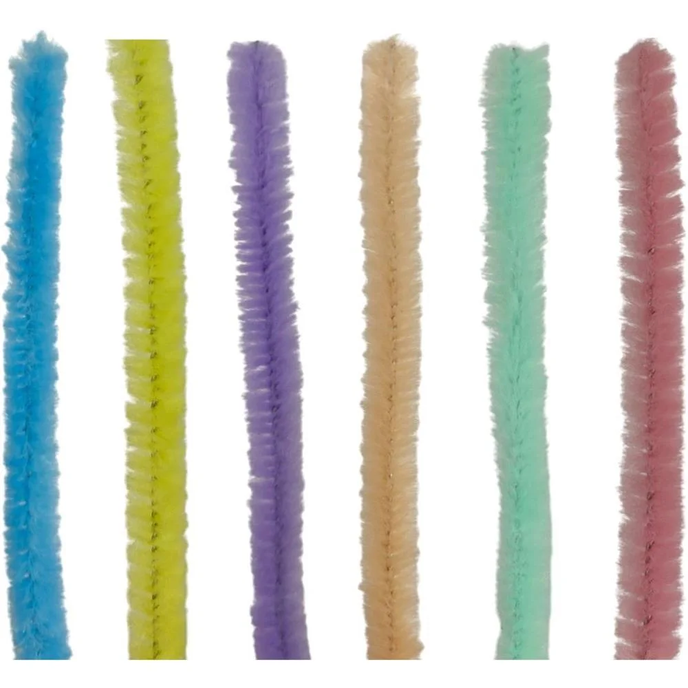 Acessorio Para Cabelo Haste De Chenille Tons Pastel Art Lille (Pct.c/100) - imagem 3