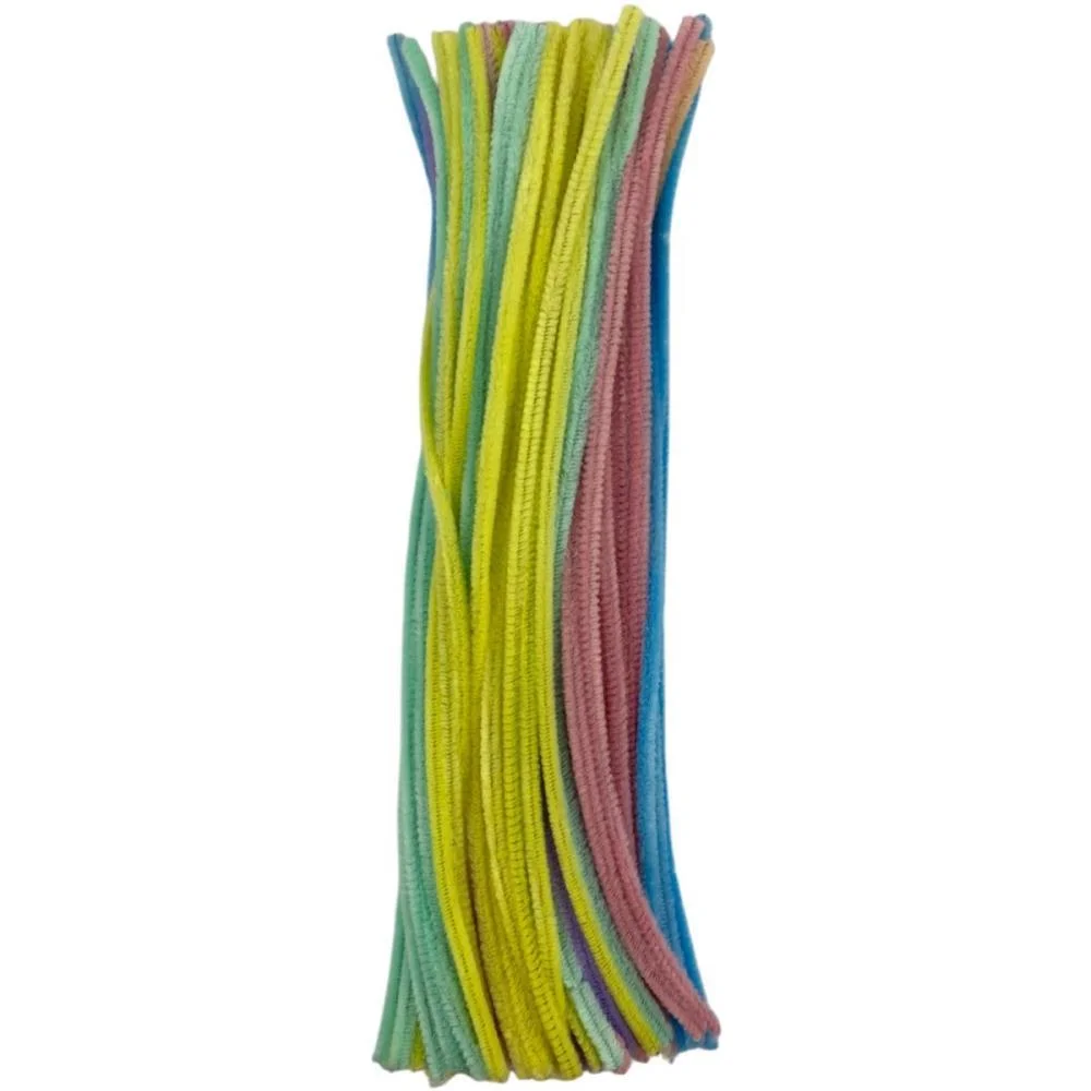 Acessorio Para Cabelo Haste De Chenille Tons Pastel Art Lille (Pct.c/100) - imagem 5