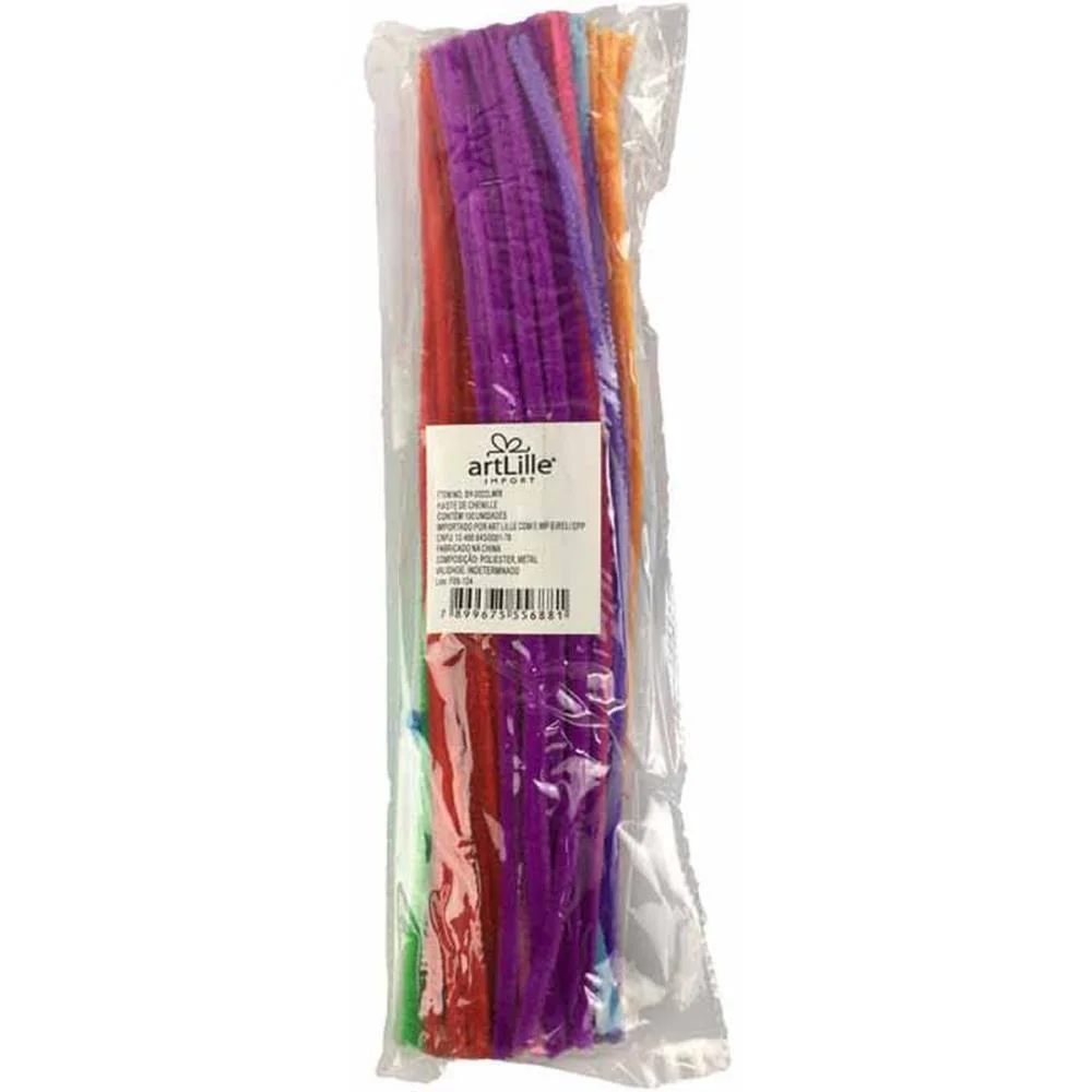Acessorio Para Cabelo Haste De Chenille Cores Sortid Art Lille (Pct.c/100) - imagem 4