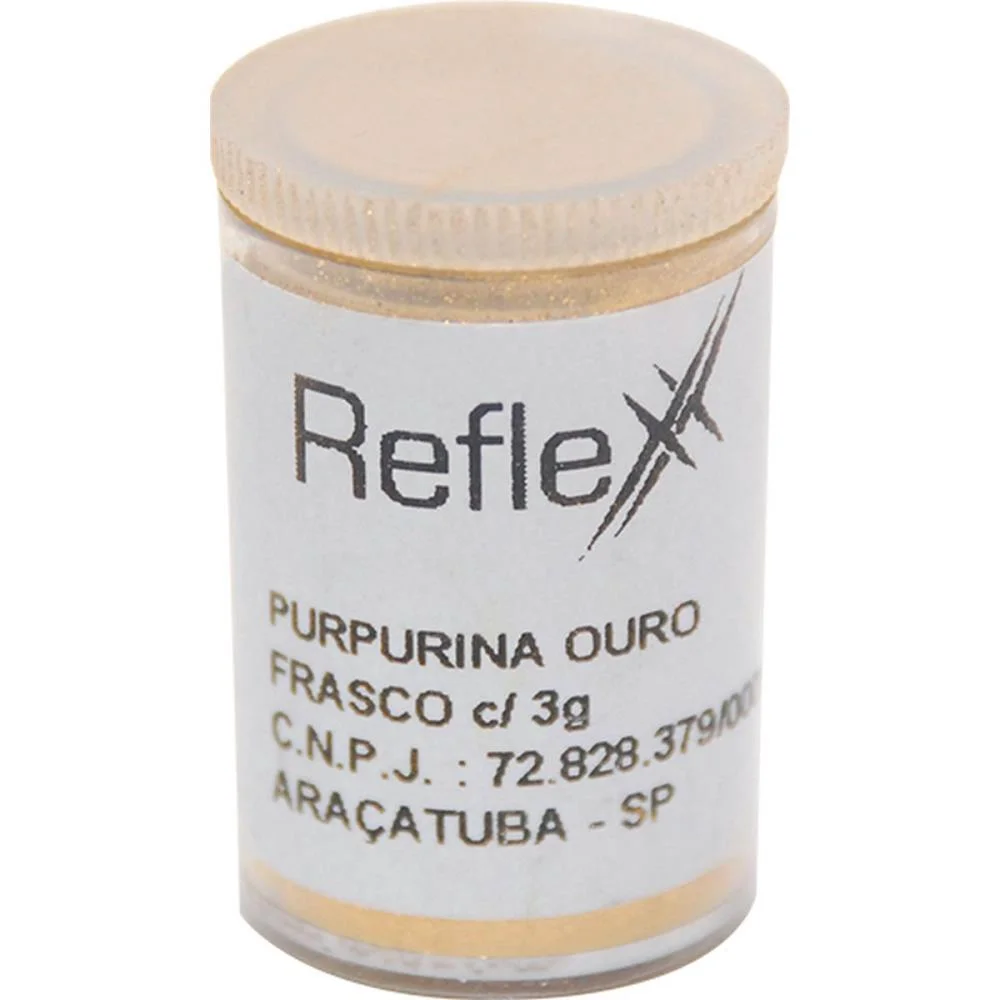 Purpurina Potes 3G. Ouro Reflex (Cx.c/12) - imagem 2