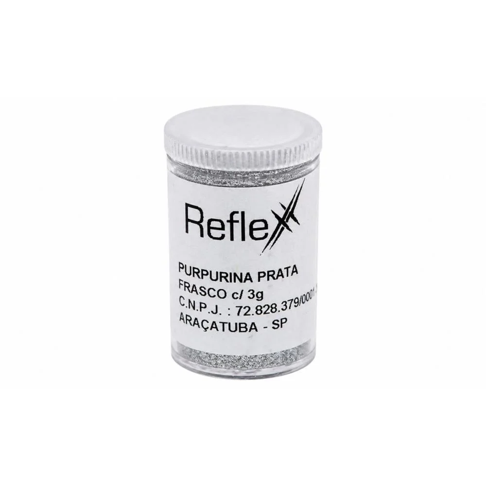 Purpurina Potes 3G. Prata Reflex (Cx.c/12) - imagem 2