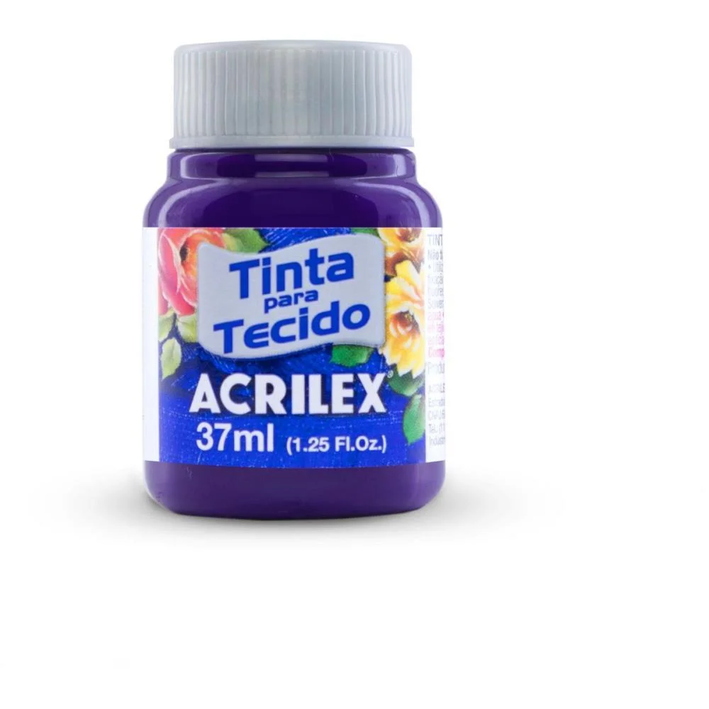 Tinta Para Tecido Fosca 37Ml Violeta Acrilex (Duzia) - imagem 2