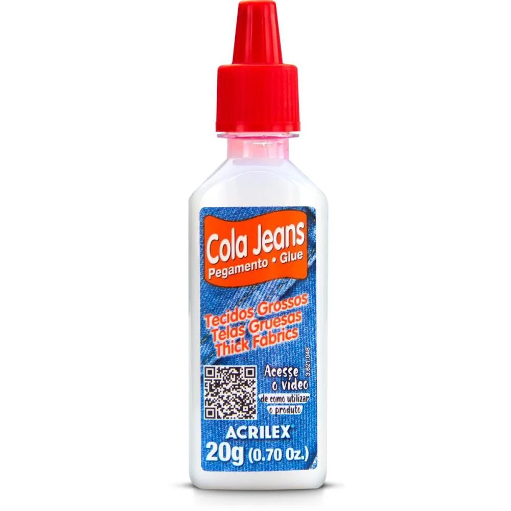 Cola Pano Cola Jeans Bisnaga 20G Acrilex (Cx.c/12) - imagem 2