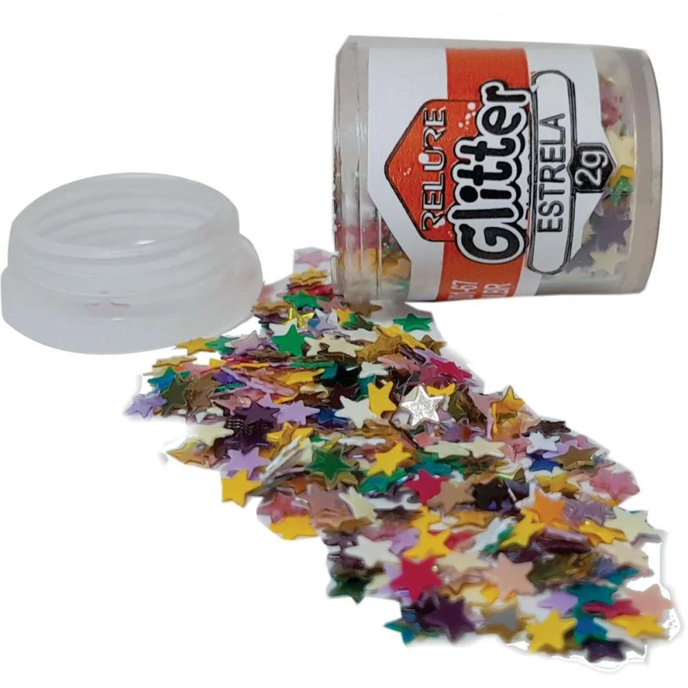 Lantejoula Especial Estrelinha Pote 2G.sortido Honey (Pct.c/12) - imagem 3