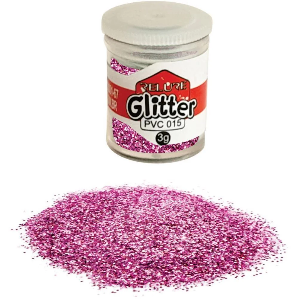Glitter Pvc Rosa Potes 3G. Honey (Pct.c/12) - imagem 4
