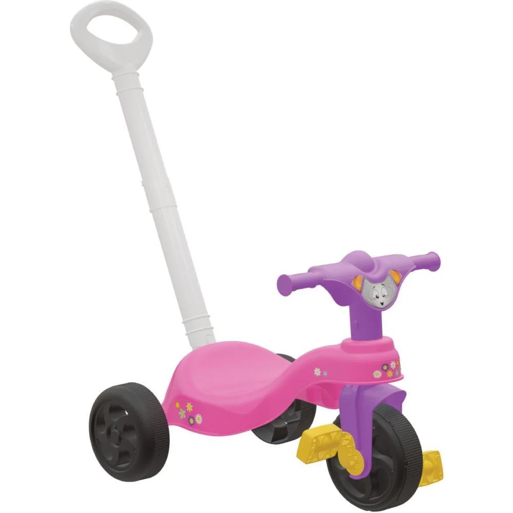 Triciclo Encantado Com Empurrador Pais E Filhos - imagem 2