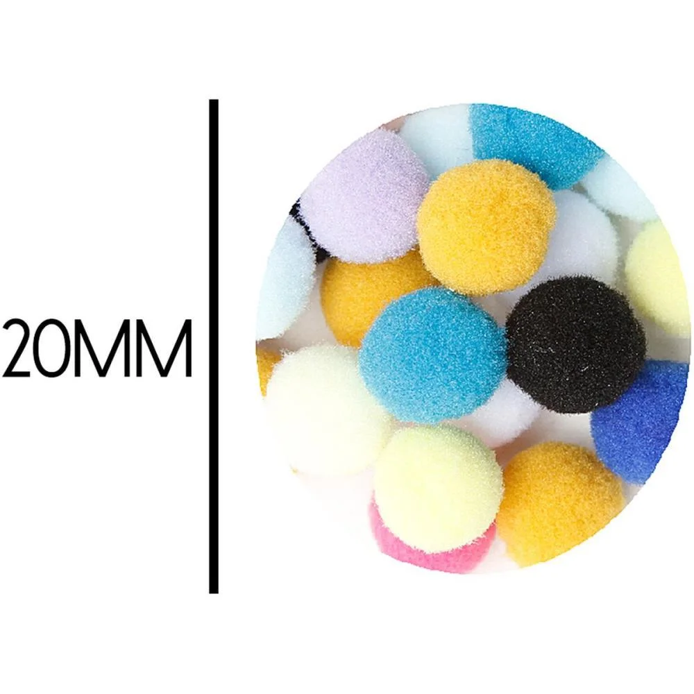 Pompom Multicor 20Mm C/100Unid. Nybc (Pacote) - imagem 3