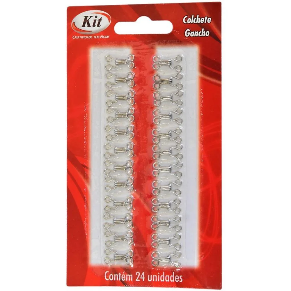 Colchete Gancho N.02 Prata Kit (Bl.c/24) - imagem 2