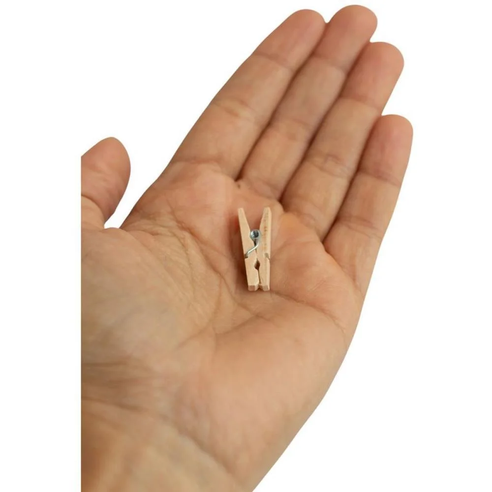 Artesanato Miniatura Pregador Cru 2.5Cm Kit (Pct.c/100) - imagem 5