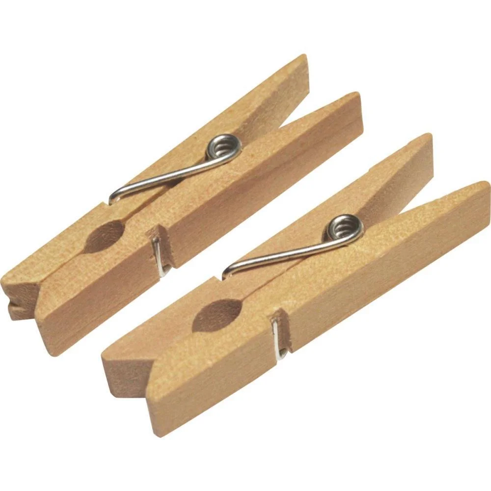 Artesanato Miniatura Pregador Cru 4.5Cm Kit (Pct.c/25) - imagem 2